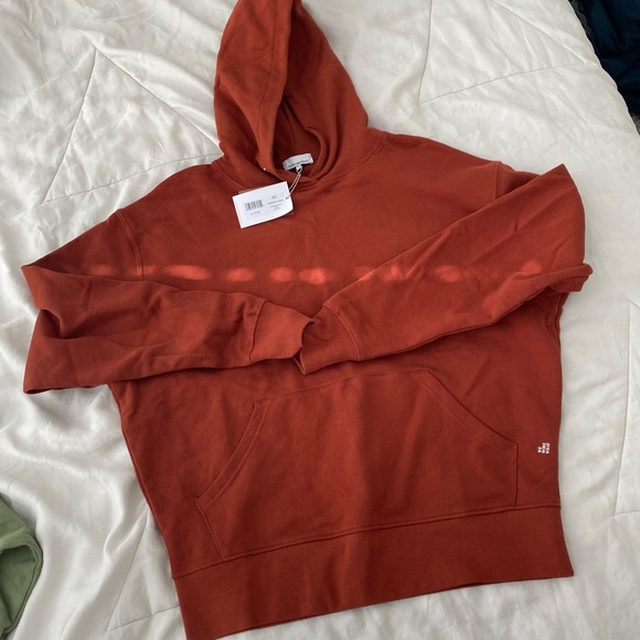 NWT WeWoreWhat oversized hoodie sweatshirt - color Rust - Picture 3 of 7